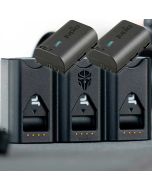 Jupio Pr1me Gear Tri-Charge -kolmoislaturi + 2 x Jupio Canon LP-E6P -akku