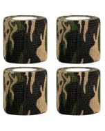 Caruba Camouflage Wrap Tape 4-Pack, woodland