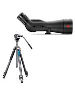 Leica HD Televid 82 + 20-60x -kaukoputki + Leofoto LV-323C+BV-10 -jalusta kit