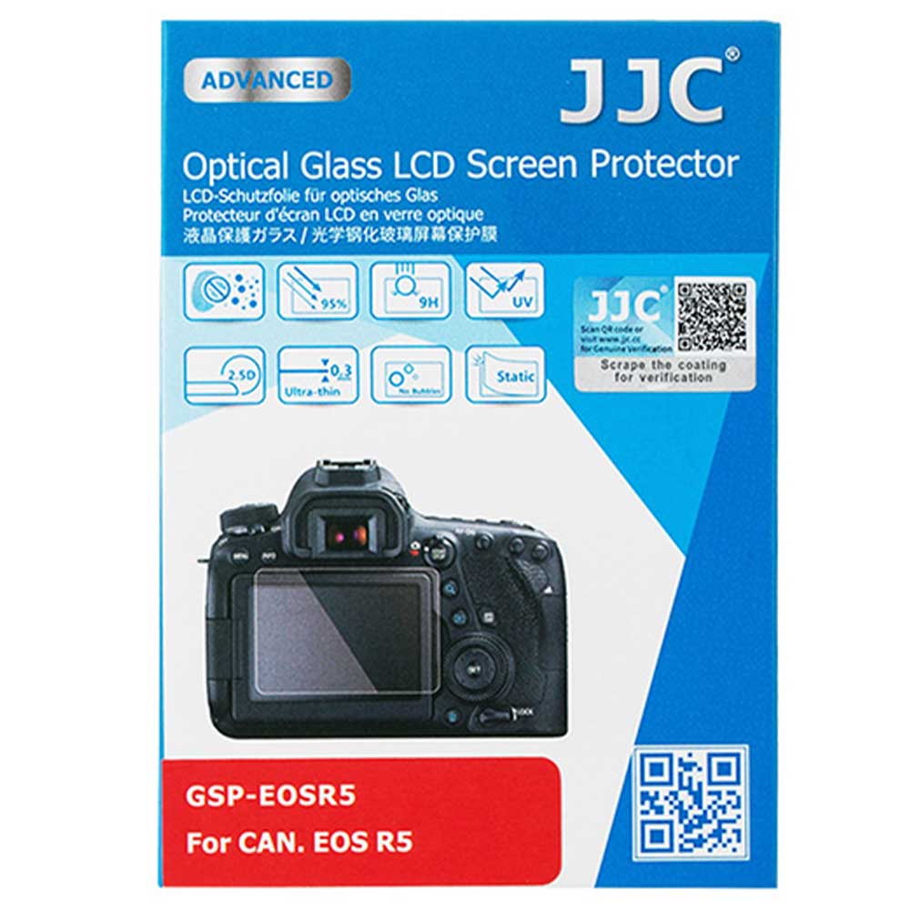 Jjc Gsp-eosr5 Glass Lcd Screen Protector -näytönsuoja (canon Eos R5/r3/r5c)