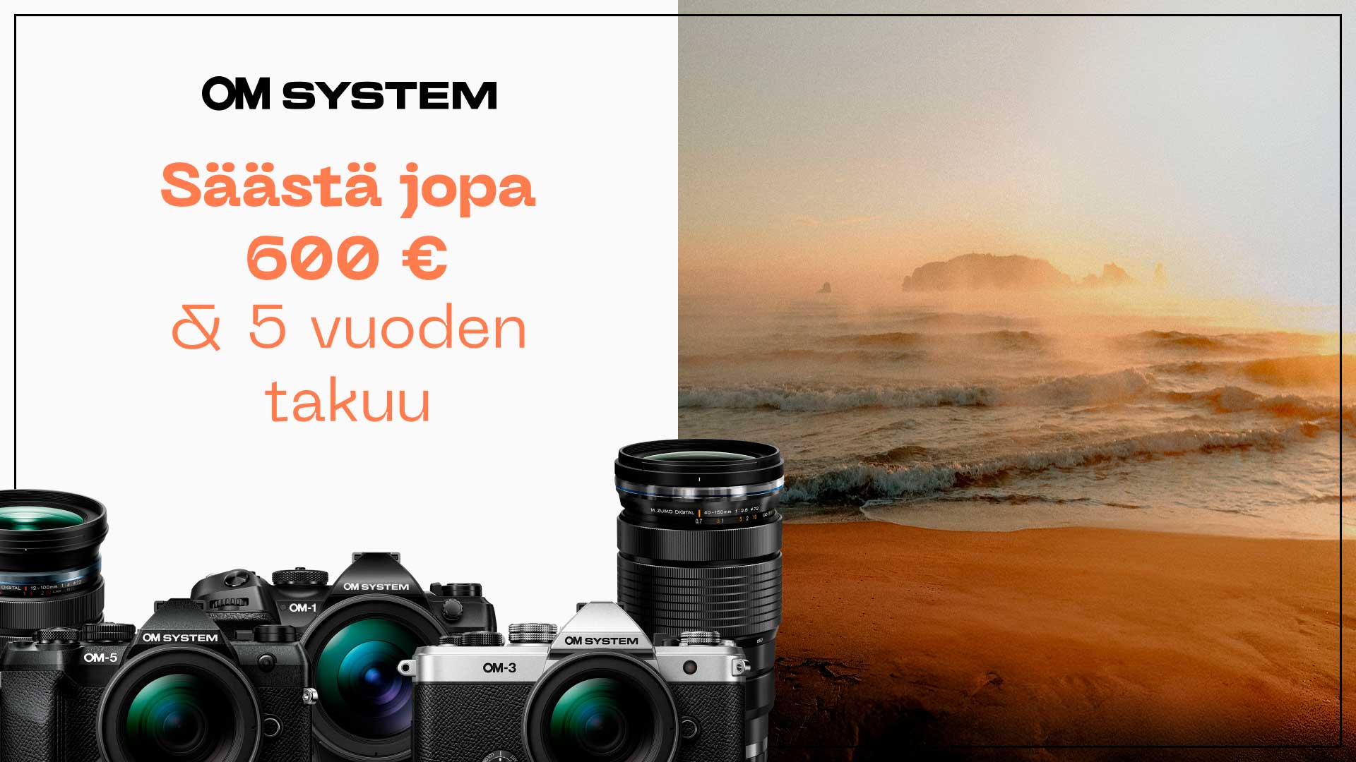 OM SYSTEM Cashback -kampanja