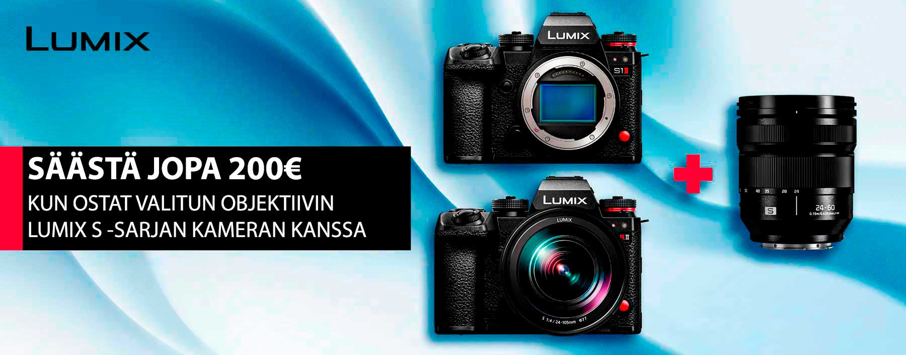 Panasonic Kamera + Objektiivi -kampanja