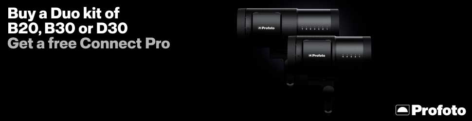 Profoto B20, B30, D30 Duo Kit + Connect Pro -kampanja